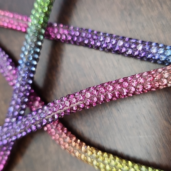 Rhinestone Drawstring Tube Ropes - Picture 8 of 11